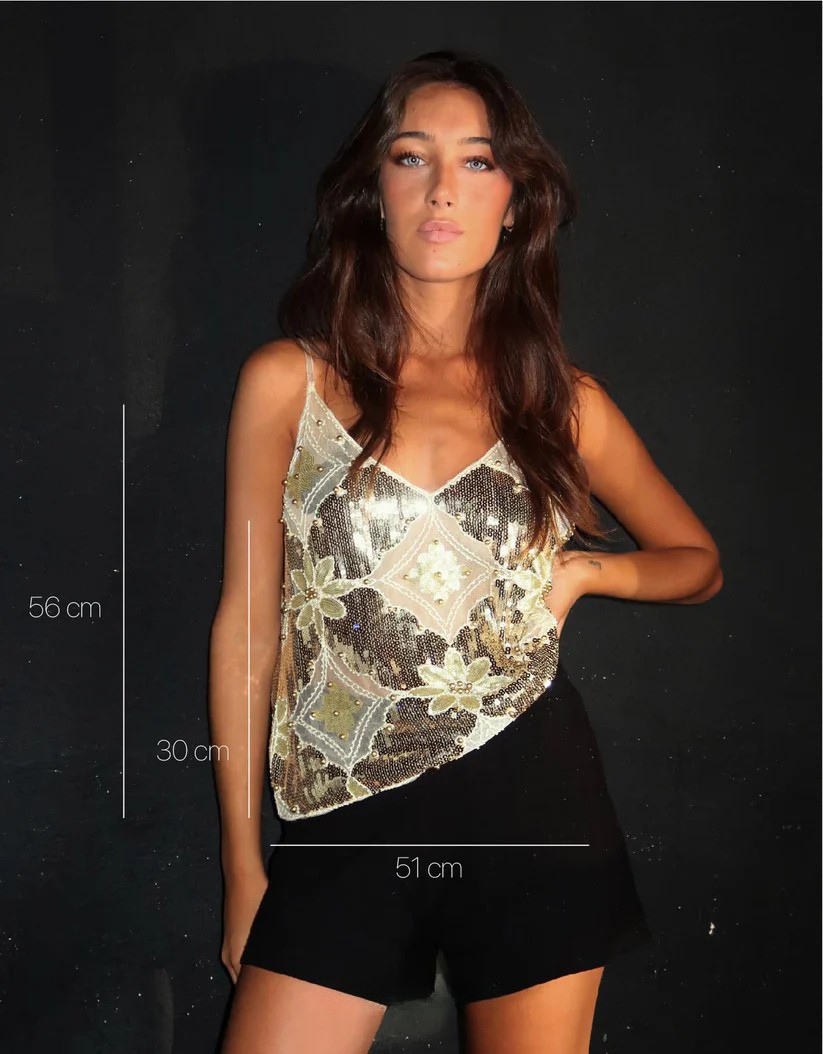 Milan Top - Gold