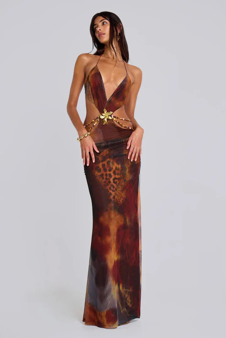 Elara - Backless Maxi Dress