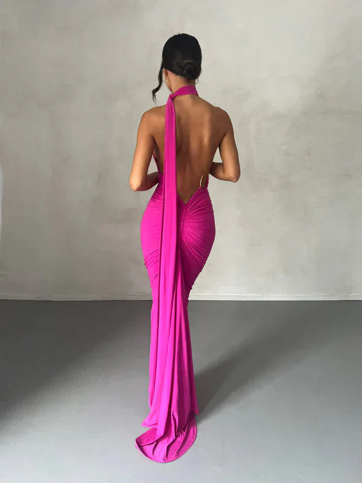 Victoria Maxi Dress - Berry