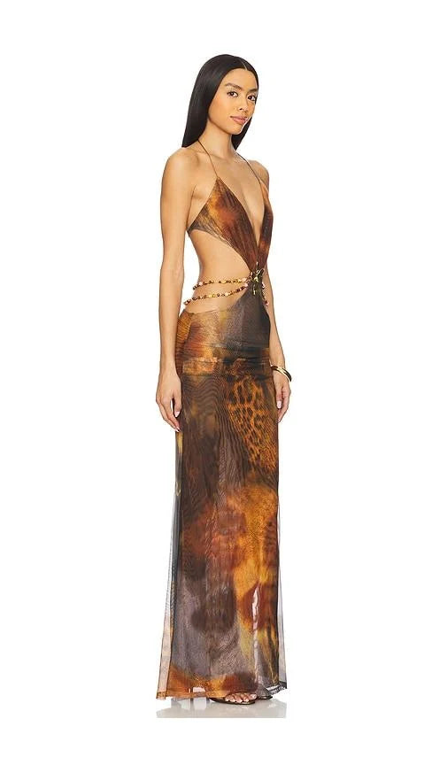Elara - Backless Maxi Dress